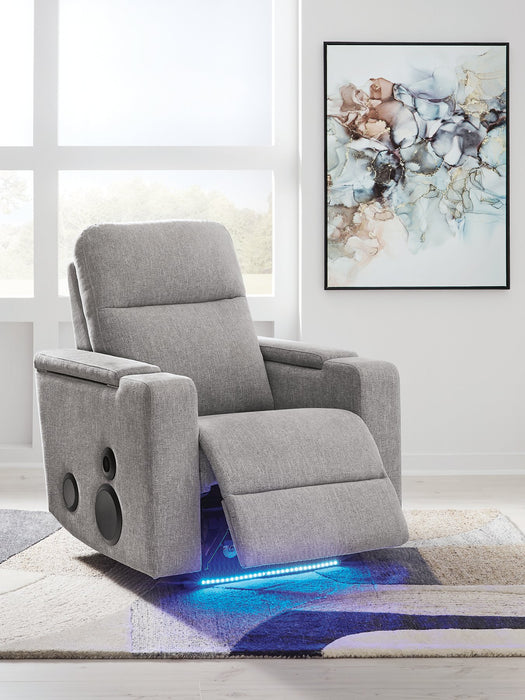 Pineland Power Glider Recliner with Audio System - Carl's Furniture (Garden City, KS)