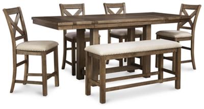 Moriville Counter Height Dining Set - Carl's Furniture (Garden City, KS)