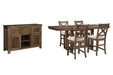 Moriville Counter Height Dining Set - Carl's Furniture (Garden City, KS)