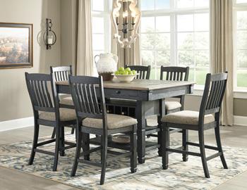 Tyler Creek Counter Height Dining Set - Carl's Furniture (Garden City, KS)