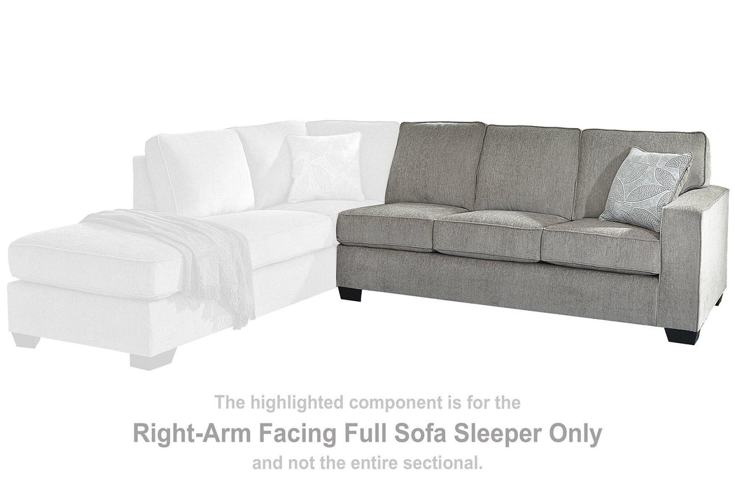 Altari Sleeper Sectional with Chaise - Carl's Furniture (Garden City, KS)
