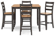 Gesthaven Counter Height Dining Table and 4 Barstools (Set of 5) - Carl's Furniture (Garden City, KS)