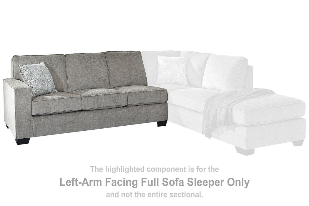 Altari Sleeper Sectional with Chaise - Carl's Furniture (Garden City, KS)