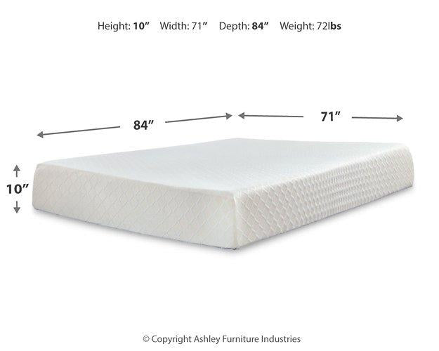 10 Inch Chime Memory Foam Mattress Set - Carl's Furniture (Garden City, KS)