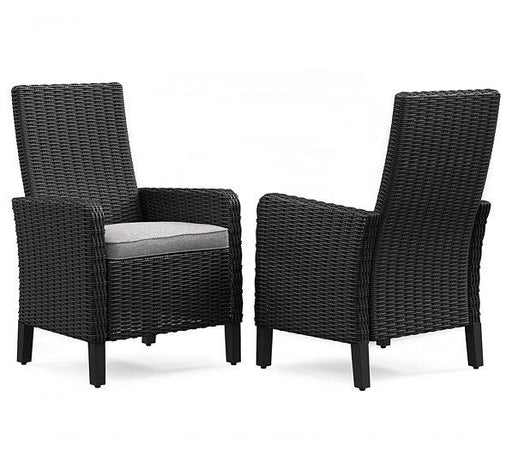 Beachcroft Outdoor Arm Chair with Cushion (Set of 2) - Carl's Furniture (Garden City, KS)