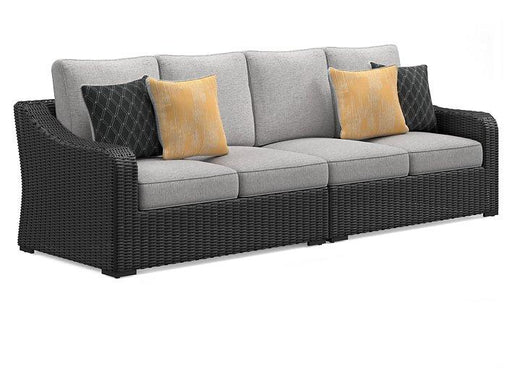 Beachcroft 2-Piece Outdoor Loveseat with Cushion - Carl's Furniture (Garden City, KS)