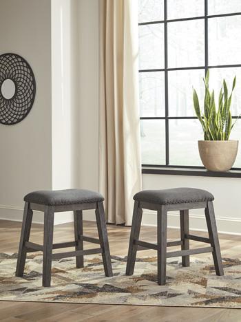 Caitbrook Counter Height Upholstered Bar Stool - Carl's Furniture (Garden City, KS)
