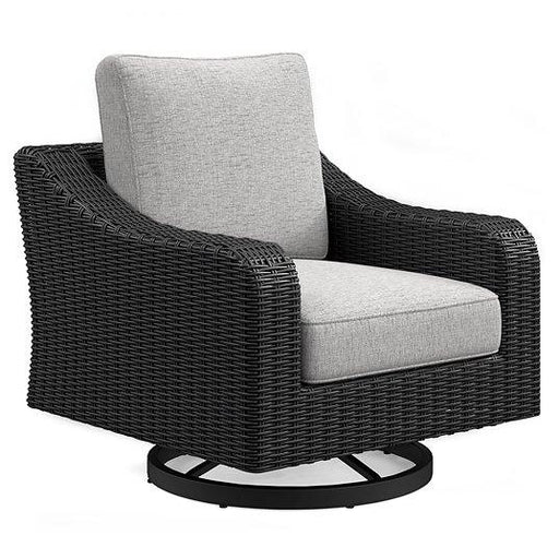 Beachcroft Outdoor Swivel Lounge with Cushion - Carl's Furniture (Garden City, KS)