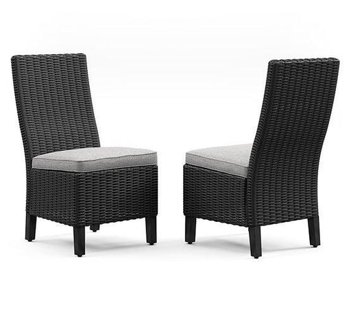 Beachcroft Outdoor Side Chair with Cushion (Set of 2) - Carl's Furniture (Garden City, KS)