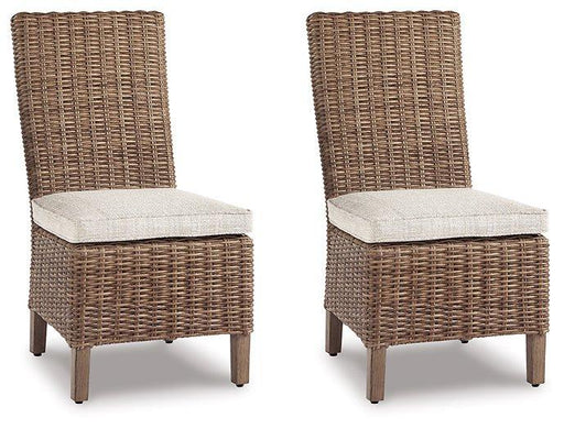 Beachcroft Outdoor Side Chair with Cushion (Set of 2) - Carl's Furniture (Garden City, KS)