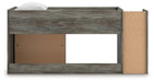 Frandern Loft Bed with Bookcase Storage - Carl's Furniture (Garden City, KS)
