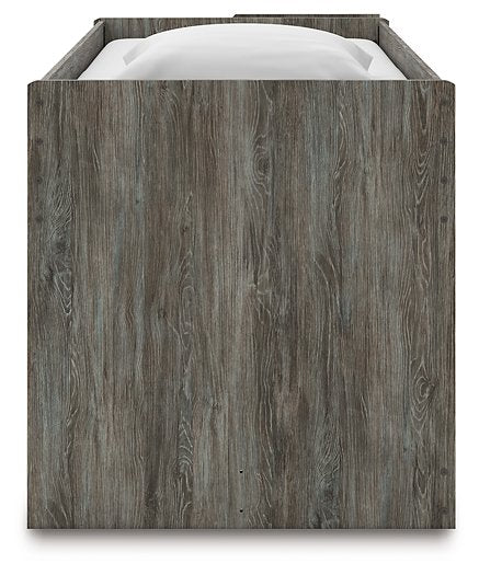 Frandern Loft Bed with Bookcase Storage - Carl's Furniture (Garden City, KS)