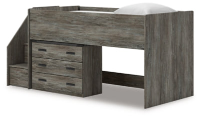 Frandern Loft Bed with Drawer Storage - Carl's Furniture (Garden City, KS)