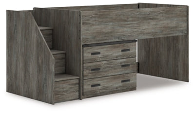 Frandern Loft Bed with Drawer Storage - Carl's Furniture (Garden City, KS)