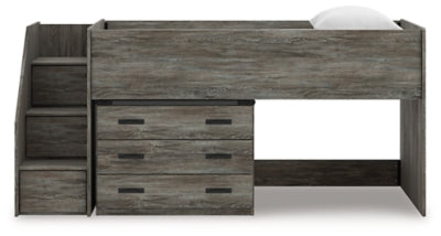 Frandern Loft Bed with Drawer Storage - Carl's Furniture (Garden City, KS)