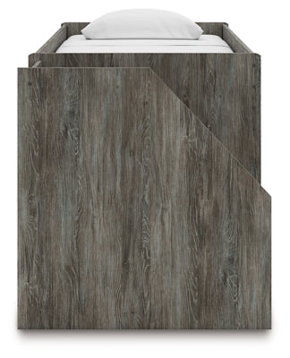Frandern Loft Bed with Drawer Storage - Carl's Furniture (Garden City, KS)