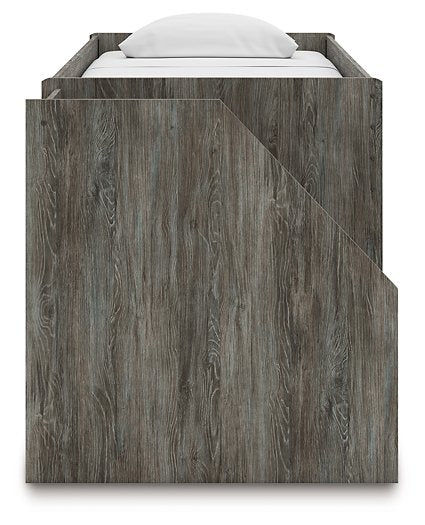 Frandern Loft Bed with Drawer Storage - Carl's Furniture (Garden City, KS)