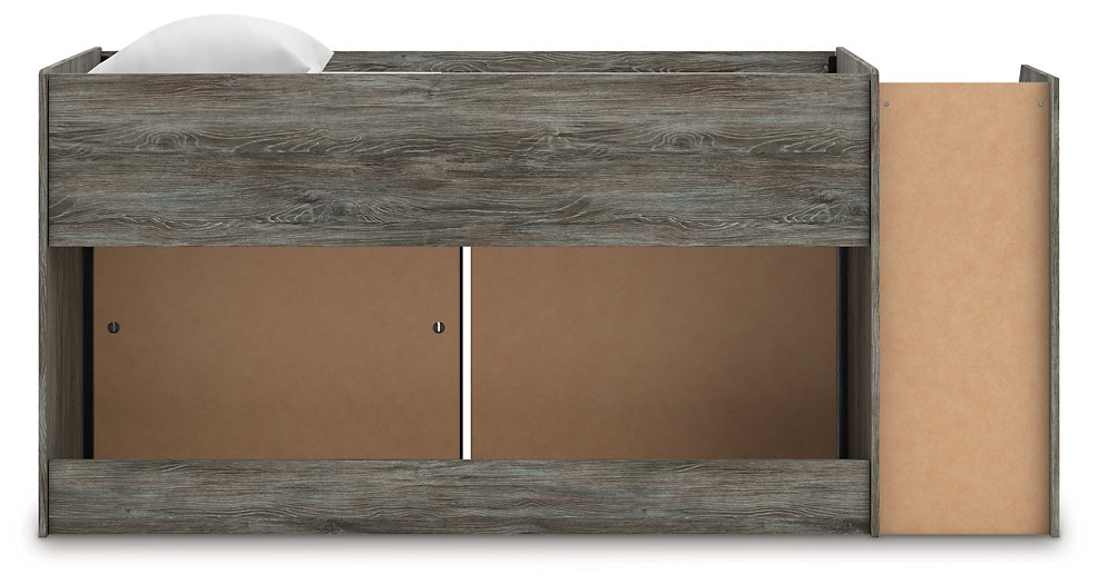 Frandern Loft Bed with Bookcase and Drawer Storage - Carl's Furniture (Garden City, KS)