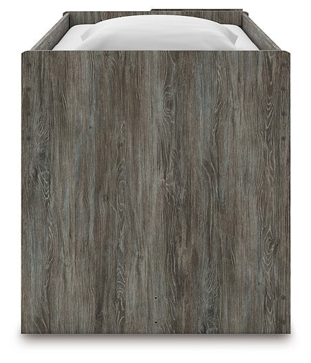 Frandern Loft Bed with Bookcase and Drawer Storage - Carl's Furniture (Garden City, KS)