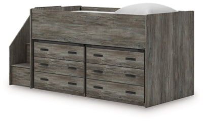 Frandern Loft Bed with Drawer Storage - Carl's Furniture (Garden City, KS)