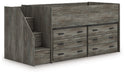Frandern Loft Bed with Drawer Storage - Carl's Furniture (Garden City, KS)