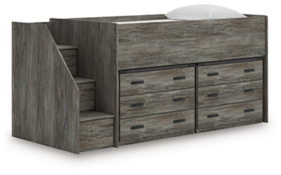 Frandern Loft Bed with Drawer Storage - Carl's Furniture (Garden City, KS)