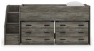 Frandern Loft Bed with Drawer Storage - Carl's Furniture (Garden City, KS)