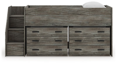 Frandern Loft Bed with Drawer Storage - Carl's Furniture (Garden City, KS)