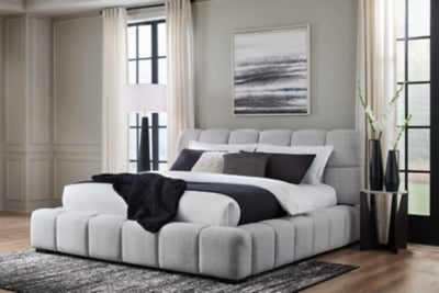 Grendusk Upholstered Bed - Carl's Furniture (Garden City, KS)