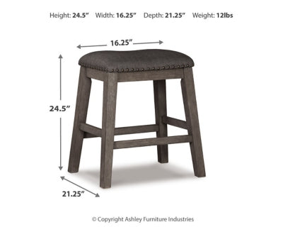 Caitbrook Counter Height Upholstered Bar Stool - Carl's Furniture (Garden City, KS)