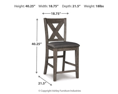 Caitbrook Counter Height Upholstered Bar Stool - Carl's Furniture (Garden City, KS)