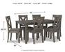 Caitbrook Dining Table and Chairs (Set of 7) - Carl's Furniture (Garden City, KS)