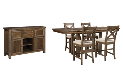Moriville Counter Height Dining Set - Carl's Furniture (Garden City, KS)