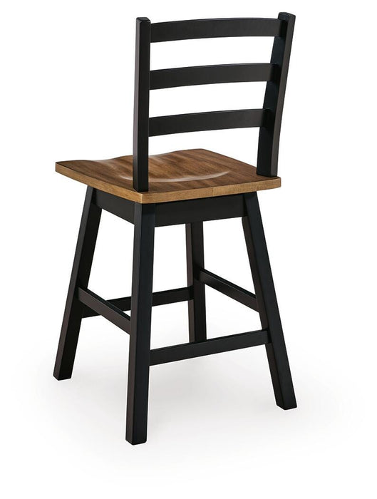 Wildenauer Counter Height Swivel Barstool - Carl's Furniture (Garden City, KS)