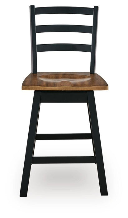 Wildenauer Counter Height Swivel Barstool - Carl's Furniture (Garden City, KS)
