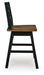 Wildenauer Counter Height Swivel Barstool - Carl's Furniture (Garden City, KS)