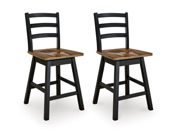 Wildenauer Counter Height Swivel Barstool - Carl's Furniture (Garden City, KS)
