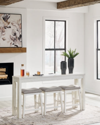 Robbinsdale Counter Height Dining Table and 3 Barstools Set - Carl's Furniture (Garden City, KS)