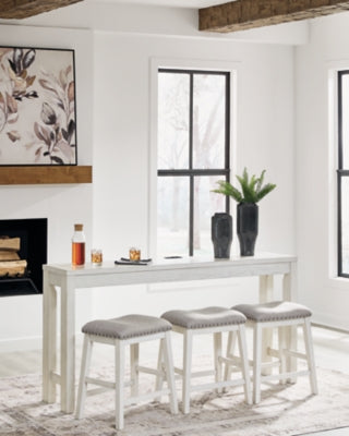 Robbinsdale Counter Height Dining Table and 3 Barstools Set - Carl's Furniture (Garden City, KS)