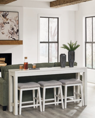 Robbinsdale Counter Height Dining Table and 3 Barstools Set - Carl's Furniture (Garden City, KS)