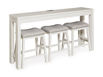 Robbinsdale Counter Height Dining Table and 3 Barstools Set - Carl's Furniture (Garden City, KS)