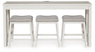 Robbinsdale Counter Height Dining Table and 3 Barstools Set - Carl's Furniture (Garden City, KS)