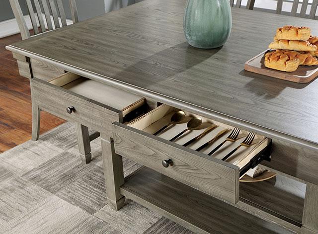 ANAYA Counter Ht. Table, Gray - Carl's Furniture (Garden City, KS)