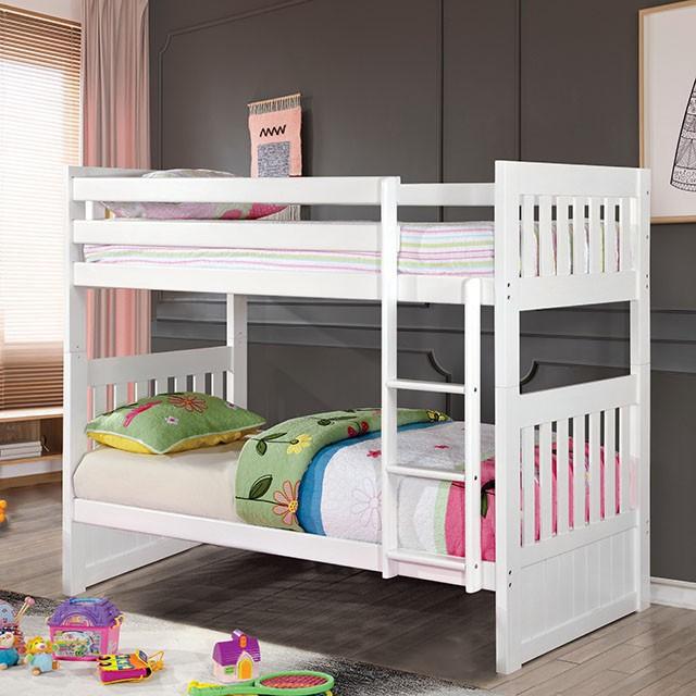 Canberra Twin/Twin Bunk Bed - Carl's Furniture (Garden City, KS)
