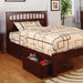 Carus Cherry Twin Bed - Carl's Furniture (Garden City, KS)