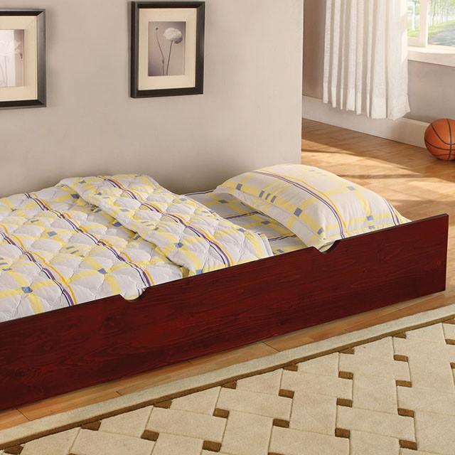 Carus Cherry Twin Bed - Carl's Furniture (Garden City, KS)