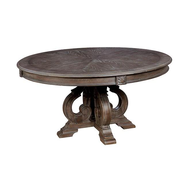 Arcadia Rustic Natural Tone Round Dining Table - Carl's Furniture (Garden City, KS)