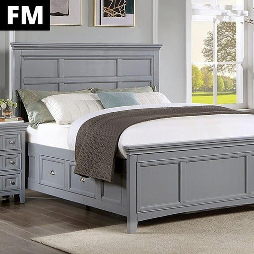 Castlile Bed Grey - Carl's Furniture (Garden City, KS)