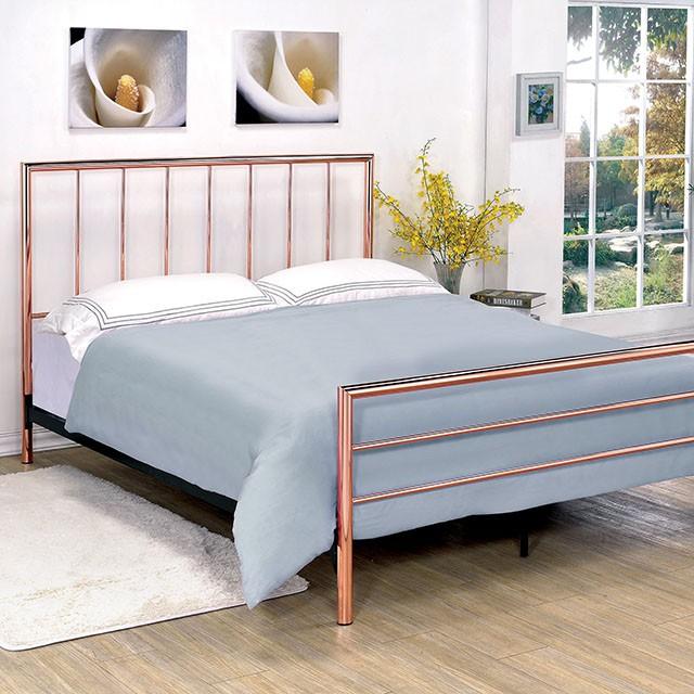 Diana Bed Rose Gold - Carl's Furniture (Garden City, KS)