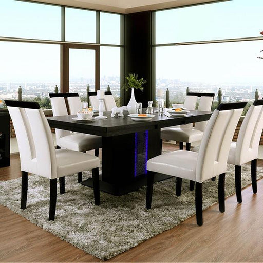 Evangeline Black/Beige Dining Table - Carl's Furniture (Garden City, KS)